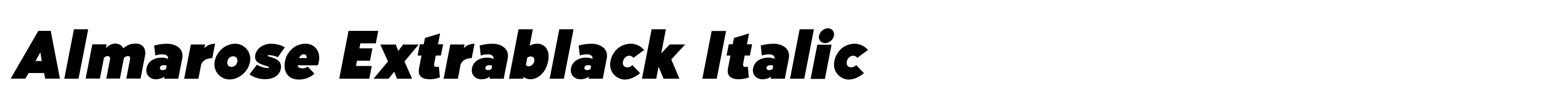 Almarose Extrablack Italic